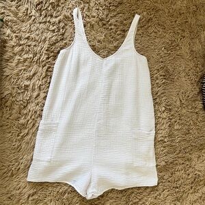 Z SUPPLY Calista Gauze Romper in White